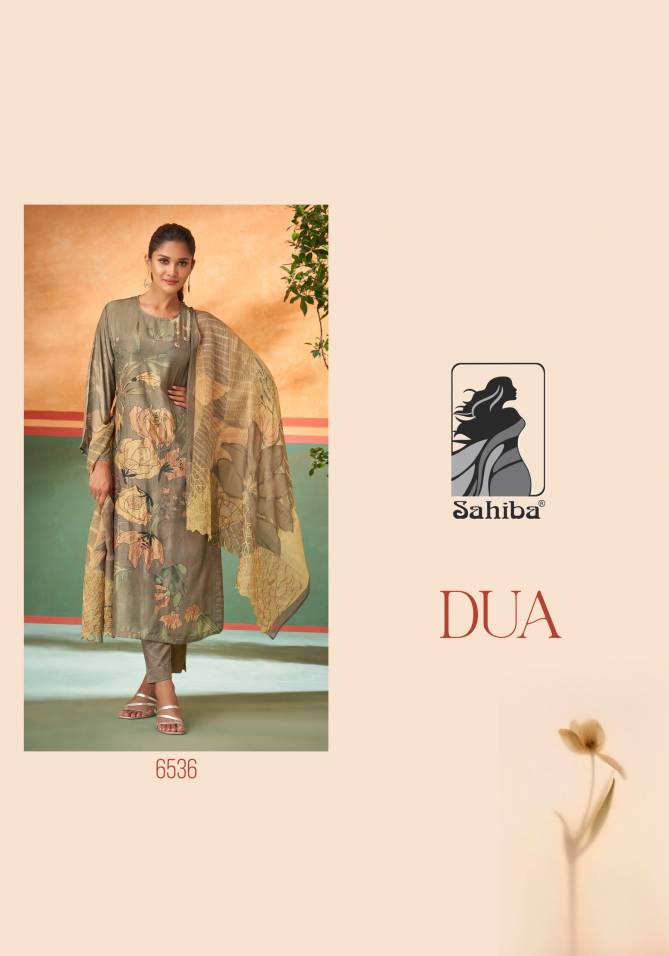 Dua By Sahiba Muslin Silk Digital Printed Dress Material Wholesale Shop In Surat